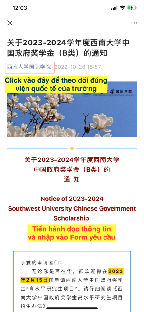 Hướng dẫn tìm kiếm thông tin học bổng Trung Quốc - Riba.vn