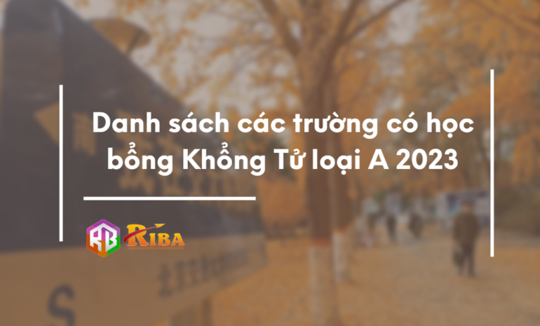 danh sach cac truong co hoc bong khong tu loai a 2023