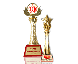 Riba.vn nhận Cup Top 10 thương hiệu nổi tiếng Việt Nam