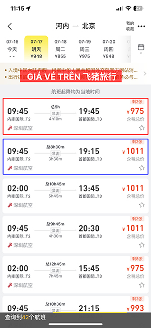 Hướng dẫn tự mua vé máy bay đi Trung Quốc - Riba.vn